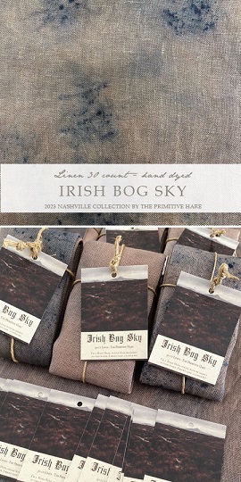 click here to view larger image of Irish Bog Sky - 30ct  (Primitive Hare Fabric)