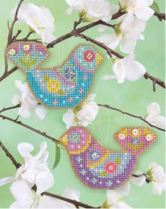click here to view larger image of Springamajigs - Birds (counted cross stitch kit)