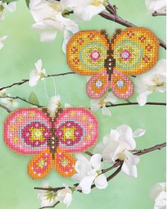 click here to view larger image of Springamajigs - Butterflies (counted cross stitch kit)