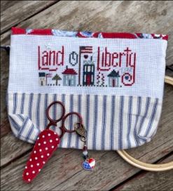 click here to view larger image of Liberty Bag Kit (counted cross stitch kit)