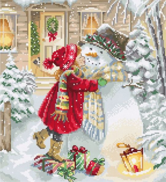 click here to view larger image of Winter Playtime (counted cross stitch kit)