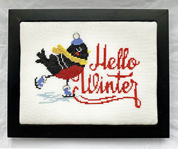 click here to view larger image of Winter Post Card (counted cross stitch kit)