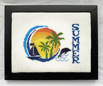 click here to view larger image of Summer Post Card (counted cross stitch kit)