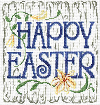 click here to view larger image of Happy Easter (counted cross stitch kit)