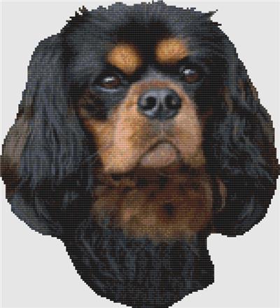 click here to view larger image of Cavalier Spaniel - Portrait (Black & Tan) (chart)