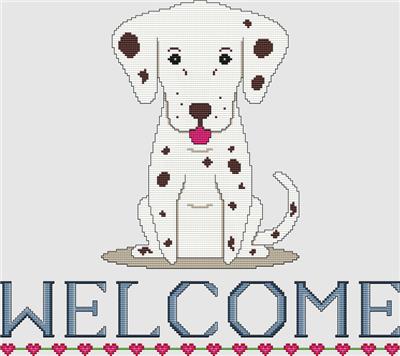 click here to view larger image of Dalmatian - Welcome II (Liver) (chart)