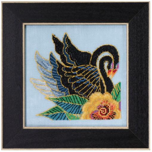 click here to view larger image of Black Swans (2023) (counted cross stitch kit)