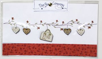 click here to view larger image of Mini Hearts and Love Tag Buttons (button pack)