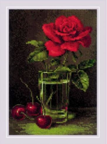 click here to view larger image of Rose and Sweet (counted cross stitch kit)