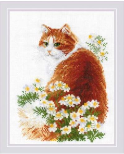 click here to view larger image of Ginger Meow (counted cross stitch kit)