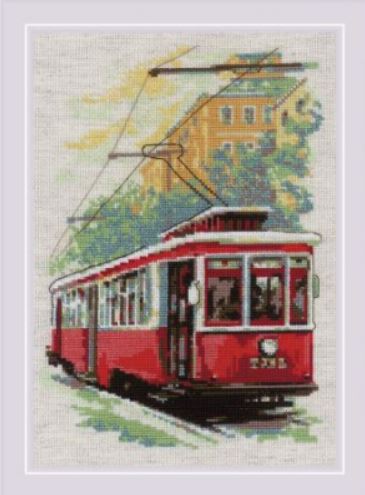 click here to view larger image of Old Tram (counted cross stitch kit)