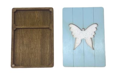click here to view larger image of Wooden Box/Butterfly  - KF057/13 (accessory)