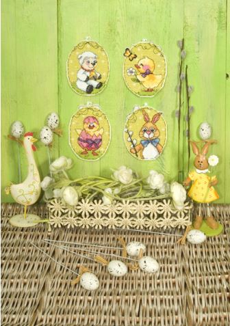 click here to view larger image of Easter Kit - SA7630 (counted cross stitch kit)