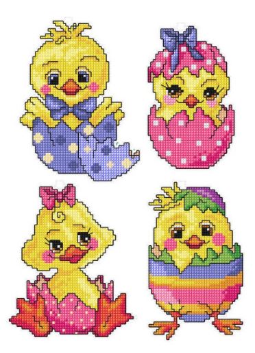 click here to view larger image of Easter Kit - SA7668 (counted cross stitch kit)