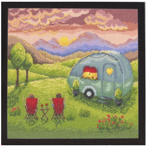 click here to view larger image of Our Happy Place - Lucy Pittaway (counted cross stitch kit)