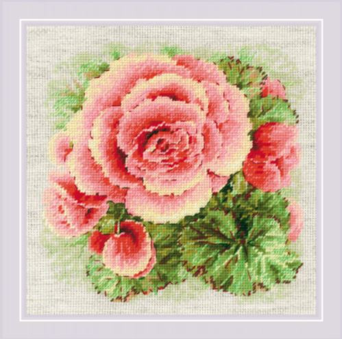 click here to view larger image of Begonia (counted cross stitch kit)
