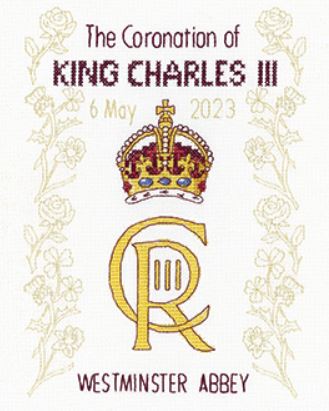 click here to view larger image of King Charles Coronation (counted cross stitch kit)