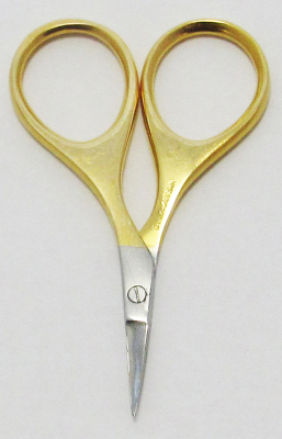 click here to view larger image of Needlepoint Curved Gold Scissors 2.5" (accessory)