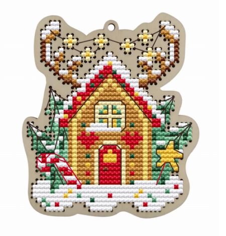click here to view larger image of Cozy Christmas House (counted cross stitch kit)