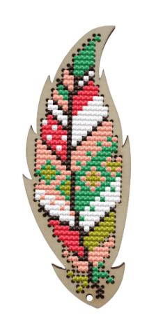 click here to view larger image of Colourful Feather (counted cross stitch kit)