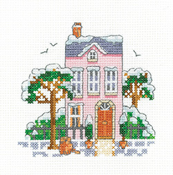 click here to view larger image of Winter Town House (counted cross stitch kit)