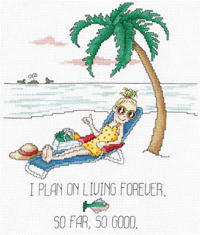 click here to view larger image of So Far So Good - Mary Engelbreit (counted cross stitch kit)