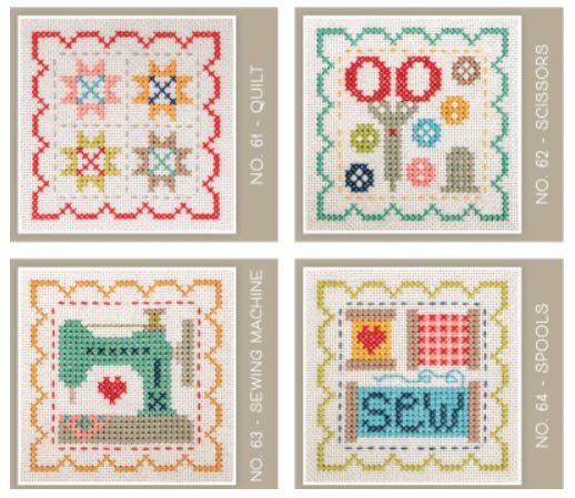 click here to view larger image of Stitch Cards - Set P (chart)