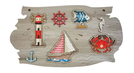 click here to view larger image of Marine Panel (counted canvas kit)