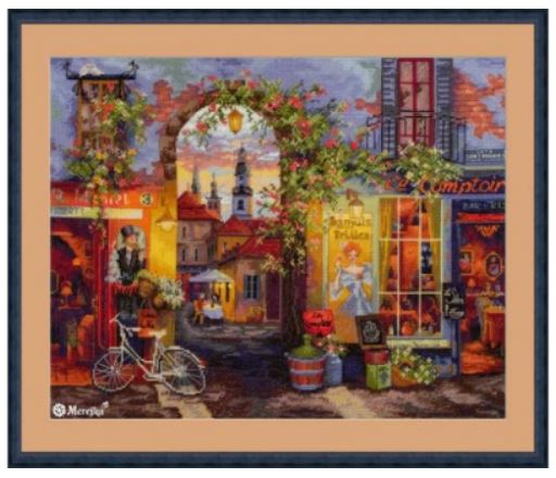 click here to view larger image of French Cafe (counted cross stitch kit)
