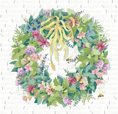 click here to view larger image of Herb Wreath (chart)