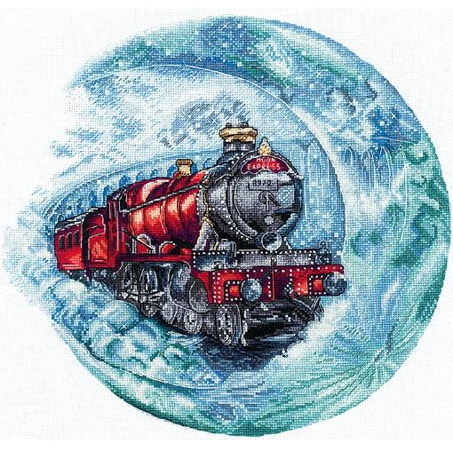 click here to view larger image of Moon Train (counted cross stitch kit)