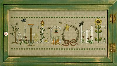 click here to view larger image of Gardening Welcome - Diane Arthurs (counted cross stitch kit)