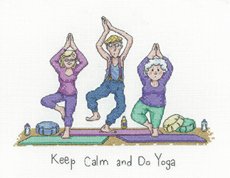 click here to view larger image of Golden Years - Keep Calm (counted cross stitch kit)
