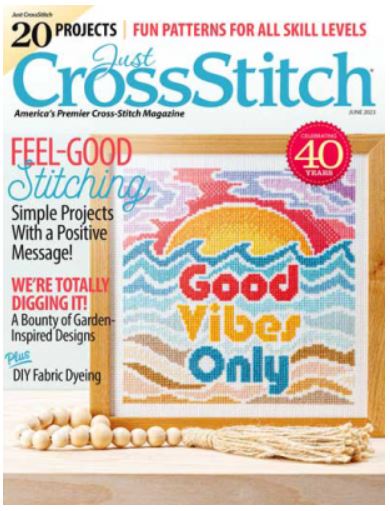 click here to view larger image of 2023 Just Cross Stitch May/June (magazines)
