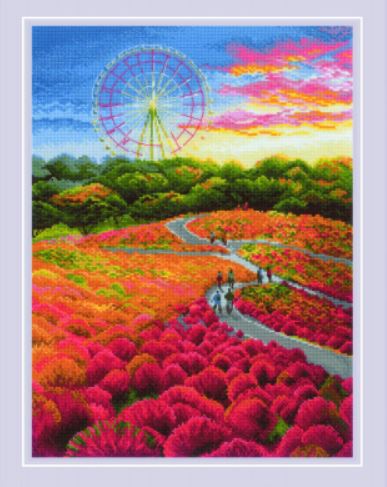 click here to view larger image of Hitachi Seaside Park  (counted cross stitch kit)
