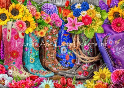 click here to view larger image of Boots and Flowers - Lars Stewart  (chart)
