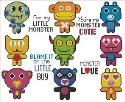 click here to view larger image of Monster Mash Dolls (chart)