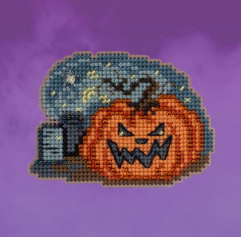 click here to view larger image of Graveyard Pumpkin (2023) (counted cross stitch kit)