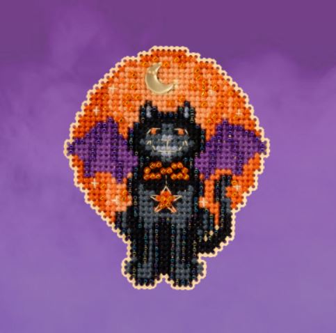 click here to view larger image of Bat Cat (2023) (counted cross stitch kit)