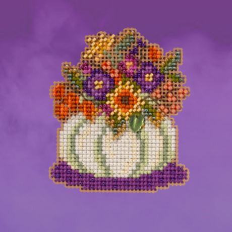 click here to view larger image of Pumpkin Bouquet (2023) (counted cross stitch kit)