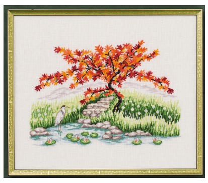 click here to view larger image of Japanese Maple II (counted cross stitch kit)