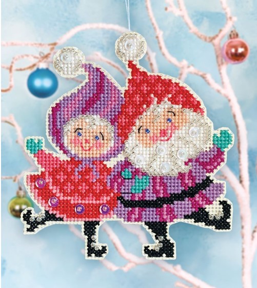 click here to view larger image of Merry Pair, A (KIT) (counted cross stitch kit)