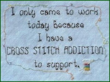 click here to view larger image of Cross Stitch Addiction  (chart)