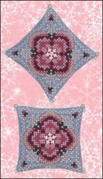 click here to view larger image of Winter Rose  Petite Flower Cushion (chart)