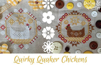 click here to view larger image of Quirky Quaker Chickens (chart)