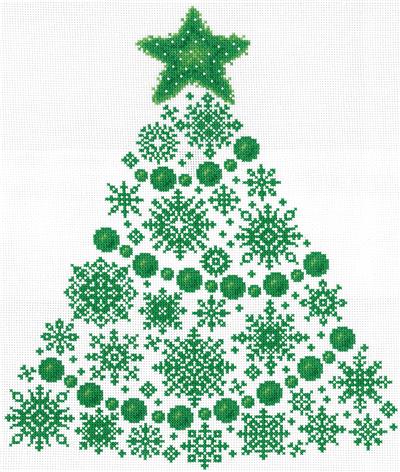 click here to view larger image of Holiday Tree - Ursula Michael (counted cross stitch kit)