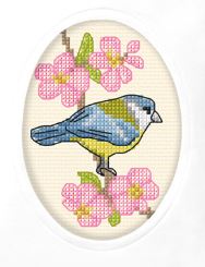click here to view larger image of Card - Bird (counted cross stitch kit)