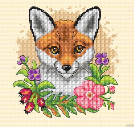 click here to view larger image of Fox (counted cross stitch kit)