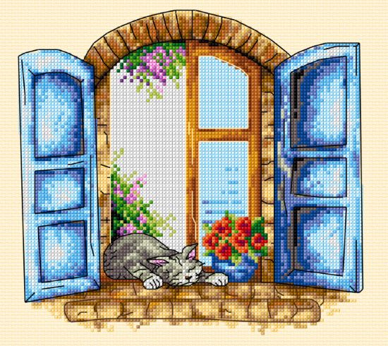 click here to view larger image of Window  (counted cross stitch kit)
