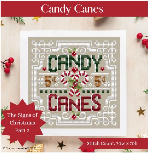 click here to view larger image of Candy Canes (chart)